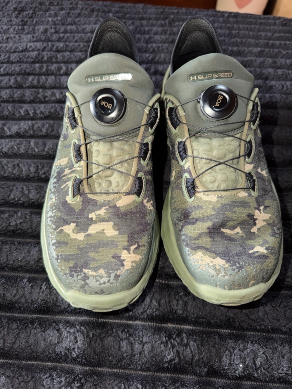 Under Armour SlipSpeed Athletic Shoe - Black and Olive